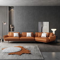 Ensemble de canapés de salon 3 places en tissu microfibre moderne avec couleur personnalisée pour la maison et le bureau