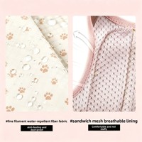Sac à dos respirant en maille avec motif de patte imprimé en 3D, en polyester, pour chien, avec service OEM/ODM pour la promenade en extérieur