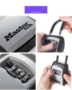 Gris playa almacenamiento sin llave contraseña al aire libre seguro seguridad Realtor colgante portátil Metal seguro coche llave casillero caja de bloqueo para llaves - Product Image 3