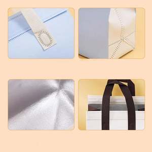 Sac isotherme réutilisable en non-tissé imprimé sur mesure pour la livraison de repas en gros - Product Image 2