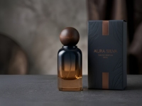 Flacon de parfum de luxe haut de gamme en verre transparent côtelé de 30 ml avec bouchon à vis, logo doré personnalisé en relief, boîte cadeau noire