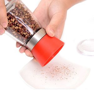 Salière à épices en verre Offre Spéciale avec moulins grossiers réglables en couleur Bouteille en verre transparent transparent avec broyeur en plastique de couleur - Product Image 5