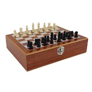 Juego de Ajedrez Internacional 3 en 1 con Fichas de Póker, Mesa Plegable, Madera Natural Premium, Diseño Compacto para el Hogar y Viajes - Product Image 5