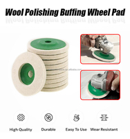 Disque abrasif en feutre 100% laine pour métal et bois, trou de 10 mm, 3 pouces, pour meuleuse d'angle, support OEM/ODM/OBM, prix de gros, décapage de rouille métallique, travail du bois