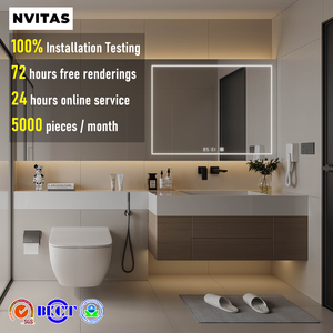 NVITAS 72 jam desain MDF kabinet Vanitys minimalis lemari kamar mandi klasik Vanity wastafel Vanity untuk kamar mandi Villa - Product Image 1