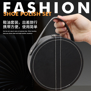 Kit de Cuidado de Zapatos Yingte, Juego de 5 Piezas, Cepillo para Limpiar y Pulir Cuero, Paño, Calzador, Negro para Hombre - Product Image 2