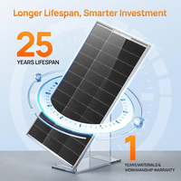 Module solaire photovoltaïque robuste mono pour le secours en cas de catastrophe, le camping, la station de sauvetage sur le terrain, l'alimentation de secours en cas de panne de courant, personnalisable