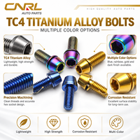 RuiLi OEM ODM Vis à tête hexagonale en alliage de titane TC4 M5 M6, boulon en titane coloré, fixateur, fournisseur en gros
