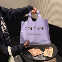 Bolsa de Compras de Plástico Reutilizable, con Logotipo Personalizado, Bolsa de Polietileno para Boutique de Moda, Regalos y Tiendas Minoristas