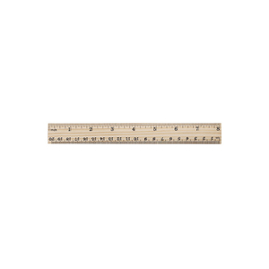 Règle en bois 15cm à 30cm Aide pédagogique Règle sur mesure Règle en bois à double échelle - Product Image 4