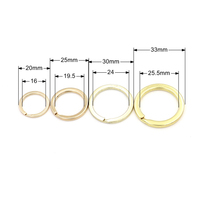 Anneaux porte-clés gravés avec logo transparent de qualité supérieure, différentes tailles, anneaux en fer fendus pour accessoires de bricolage pour porte-clés