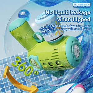 Pistola Gatling de Burbujas Personalizada con Luz Para Exteriores, Juguete Automático Eléctrico de Mano con Diseño de Dibujos Animados para Niños y Niñas - Product Image 6