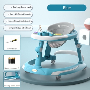 Marche-bébé multifonctionnel en plastique, design pliable, capacité de charge de 20 kg, pour les enfants de 0 à 3 ans - Product Image 3