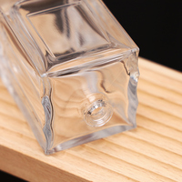 Botol Parfum Kaca Mewah Grosir Bentuk Kotak dengan Pompa Semprot, Finishing Matte, Sablon, Ukiran, Kapasitas 30ml 50ml 100ml untuk Tutup Botol