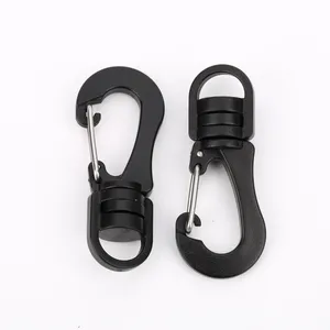 Factory plastic buckle manufacturer custom oem pom snap clip hooks strap belt hooks rotary plastic swivel snap buckle hook