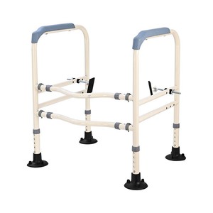 Safety <b>Railing</b> For Elderly <b>Steel</b> Anti Slip Foot Pads Squat Toilet Assistive Device - Product Image 1