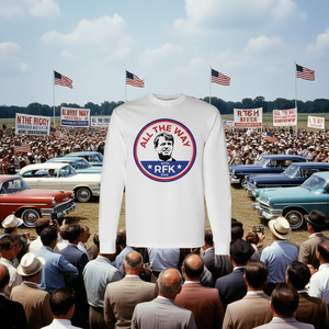 RFK Bobby Robert F Kennedy T-shirt à manches longues avec design de campagne 1968 - Product Image 3