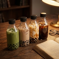 Botella PET OEM de 450 ml Directo de Fábrica con Tapa de Rosca a Prueba de Manipulaciones, Diseño Hermético de Grado Alimenticio; Apta para Jugos de Frutas