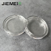 JIE MEI Pack vente à chaud tout clair D59mm fard à paupières Tube emballage vide rond Transparent Compact Power Case rouge à lèvres emballage