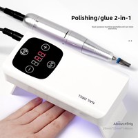 Perceuse à ongles électrique professionnelle ensemble moteur sans balais pour manucure Gel enlèvement des cuticules tour à ongles fichier outil de polissage