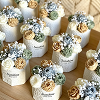 Bougie parfumée de luxe personnalisée avec étiquette, bouquet de fleurs épanouies, bougies parfumées élégantes pour la décoration de la maison, cadeaux VIP pour hôtel, mariage