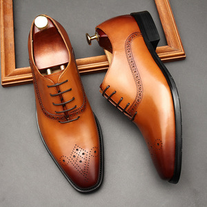 Zapatos de Verano para Hombre de Cuero Genuino de Primera Capa, Suela Blanda, Transpirables, Zapatillas Blancas con Suela de Goma, Diseño de Parches, Punta Cuadrada, con Cordones - Product Image 4