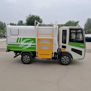 Camión de Basura Eléctrico Autocargable con Elevador de Contenedores, Camión de Saneamiento de Nueva Energía para la Comunidad - Product Image 3