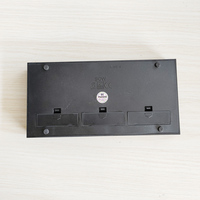 Adaptateur AU EU US et Base Led Rectangle Alimenté par Batterie Plastique Noir 18 Lumières Blanches/RVB Led Lumière Cristaux Affichage Led Base