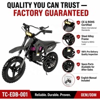Moto tout-terrain électrique pour enfants durable 350W TC-EDB001, batterie lithium 36V, moteur sans balais, étanche, double suspension, mini moto tout-terrain électrique