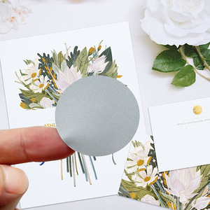 Pegatinas impermeables para rascar de PVC 300/rollo de 3 tamaños para velas y eventos de fiestas, regalos adhesivos, premios y <span class=keywords><strong>boletos</strong></span> de lotería - Product Image 4