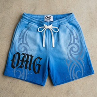 Fabricant de t-shirts lourds personnalisés avec logo OMG CLOTHING, impression de plans de conception technique, tee-shirt streetwear surdimensionné