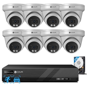 Système de caméra CCTV 4COVR 8 canaux, <span class=keywords><strong>kit</strong></span> NVR IP PoE 4K, disque dur 2 To, 8x 8MP, vision nocturne IA, visualisation via application mobile, <span class=keywords><strong>surveillance</strong></span> à domicile et en entreprise - Product Image 1