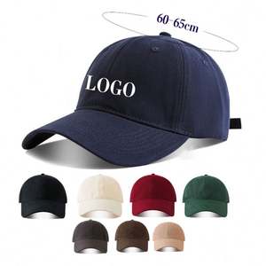 Gorras de Béisbol Grandes Ajustables de Lona de Algodón con Logotipo Personalizado, Gorras Clásicas Informales para Hombre, Estilo Informal, para Exteriores, Sin Estructura, Talla Grande - Product Image 1