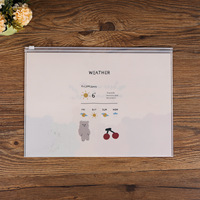Carpeta de Archivo A4 con Cierre Hermético, Impermeable, Ecológica, con Certificación REACH, con Estampado de Bosque en PVC