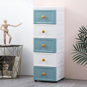 3 tầng đầy màu sắc PP đồ nội thất góc lưu trữ ngăn kéo tủ quần áo nhựa ngực trắng của ngăn kéo - Product Image 2