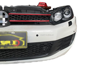 2010-2013 pour Volkswagen <span class=keywords><strong>Golf</strong></span> MK6 Gti noir brillant fibre de carbone becquet de lèvre de <span class=keywords><strong>pare</strong></span>-chocs <span class=keywords><strong>avant</strong></span> nouveau matériau ABS utilisé état garde-boue - Product Image 3