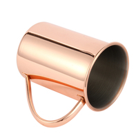 Nouvelle conception, tasses à Moscow Mule en acier inoxydable écologiques de 13,5 oz/400 ml, verres à bière en cuivre, articles de bar, logo personnalisable