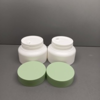 Pot en plastique mat de couleur personnalisée, 50 g, vide, pour crème pour le visage, masque, lotion corporelle, soins de la peau
