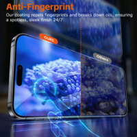 Protection d'écran en verre trempé pour iPhone 11 12 13 Pro Max 14 Plus Anti-choc Anti-rayures 2.5D 9H HD Clair Kit d'installation facile