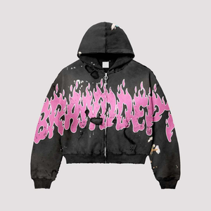 Set 2 Pezzi <span class=keywords><strong>Felpa</strong></span> <span class=keywords><strong>con</strong></span> <span class=keywords><strong>Cappuccio</strong></span> e Pantaloni Stile Y2K <span class=keywords><strong>con</strong></span> Stampa Fiamma per <span class=keywords><strong>Uomo</strong></span>, Outfit Casual Streetwear Vintage - Product Image 2