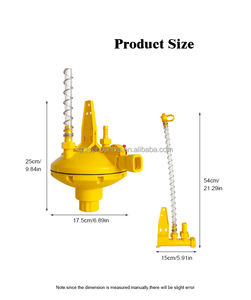Régulateur de pression <span class=keywords><strong>d</strong></span>'<span class=keywords><strong>eau</strong></span> à auto-nettoyage QA Poultry, adapté aux tuyaux carrés de 22 mm, équipement de ligne <span class=keywords><strong>d</strong></span>'<span class=keywords><strong>eau</strong></span> pour poulets - Product Image 2