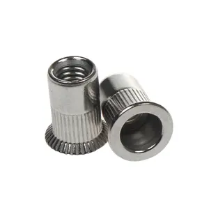 M8 stainless steel 304 316 knurled body countersunk head blind rivet nut with ISO certification