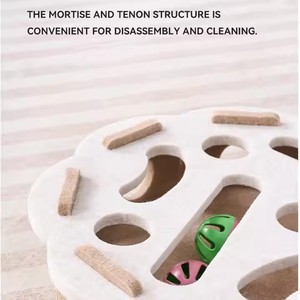 Nuovo Gioco Puzzle per Gatti all'Ingrosso, Giocattolo Interattivo in Morbido Feltro con Palline su Pista, Gioco di Intelligenza per Gattini da Interno - Product Image 4