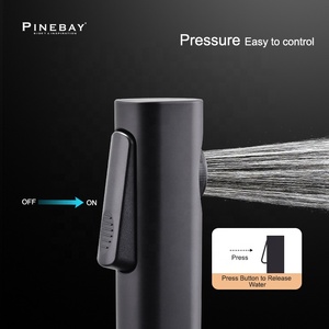 Высококачественный матовый черный ручной распылитель для биде - Product Image 6