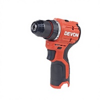 Taladro Eléctrico Inalámbrico sin Escobillas DEVON 5208-Li-12 de Alta Calidad, Herramienta Multifunción OEM a Batería con 12V y 10mm de Torque