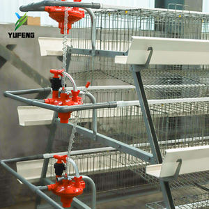 Cage à poules pondeuses de type A 96/120/128/160 oiseaux, 3/4 niveaux, 4/5 portes, avec alimentation automatisée et élimination des excréments pour poules pondeuses - Product Image 2