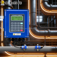 Compteur de débit d'eau ultrasonique mural 4-20 mA GPRS RS485 WiFi Lora avec lecture à distance