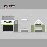 Stand de salon professionnel à deux niveaux TIANYU, système de construction modulaire en aluminium polyvalent, affichage de marque haute visibilité