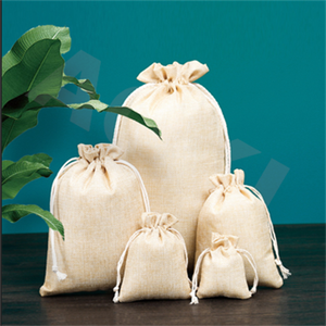 Túi Dây Rút <span class=keywords><strong>Cotton</strong></span> Muslin In Logo Tùy Chỉnh Tự Nhiên Thân Thiện Với Khuyến Mại Tái Chế, Túi Dây Rút Vải Chất Lượng Cao - Product Image 2