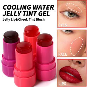 Blush Vegano de Alta Pigmentação para Atacado, Rótulo Privado, Blush Hidratante Rotativo para Lábios e Bochechas, Bastão de Blush em Gel com Efeito Luminoso - Product Image 1